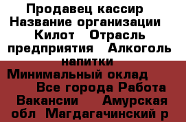 Продавец-кассир › Название организации ­ Килот › Отрасль предприятия ­ Алкоголь, напитки › Минимальный оклад ­ 20 000 - Все города Работа » Вакансии   . Амурская обл.,Магдагачинский р-н